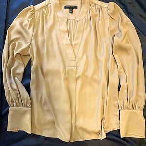 Banana Republic Small Petite champagne/camel blouse